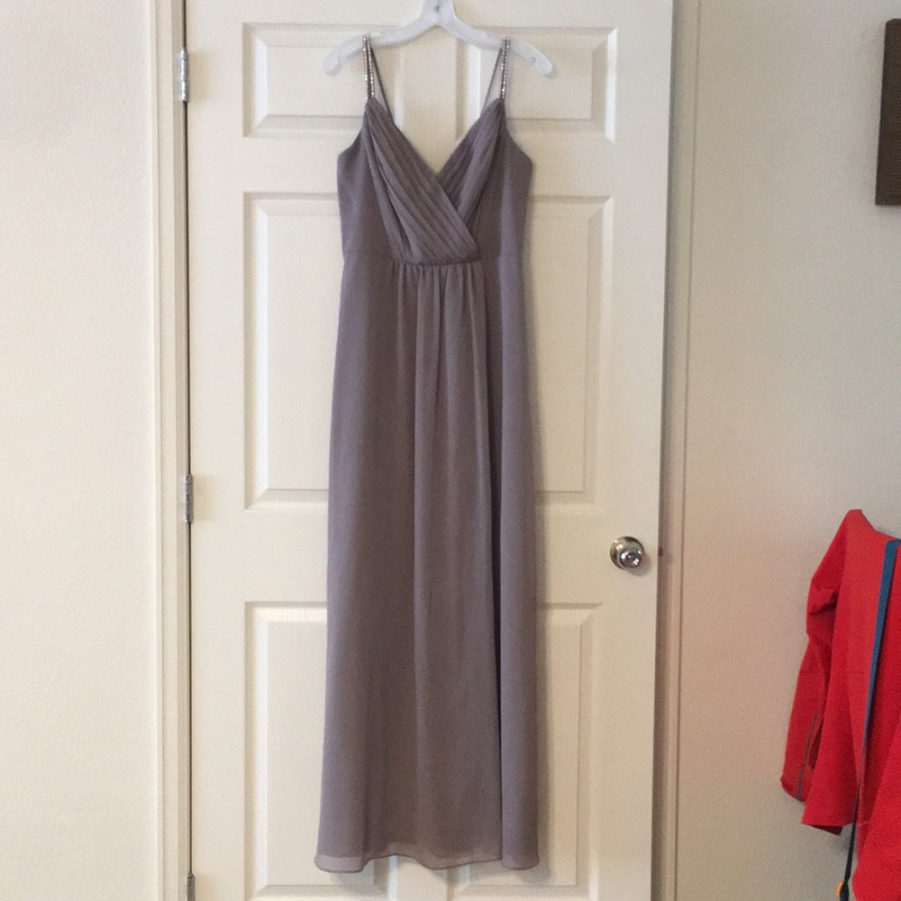 David’s Bridal Bridesmaid Dress- Beaded Straps